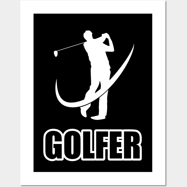 Golfer Wall Art by nektarinchen